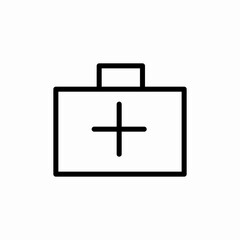 first aid kit icon sign vector