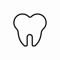 healthy tooth icon sign vector