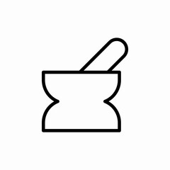 mortar and pestel icon sign vector