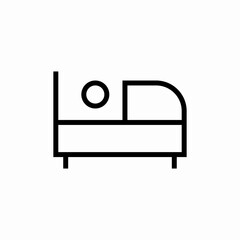 person sleeping icon sign vector