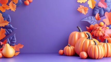 Fototapeta premium Autumn Harvest Decoration