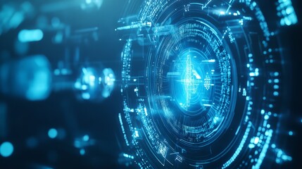 Obraz premium Futuristic Digital Interface