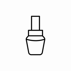 gel brush container icon sign vector