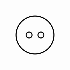 sewing button icon sign vector