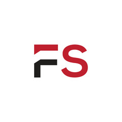 fs logo vector design, initial fs letter logo. Letter FS logo design creative custom clean two alphabet logo