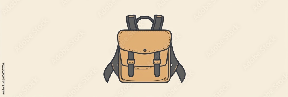 Poster this backpack design embodies a minimalist aesthetic, ideal for adventurers ready to explore the wor