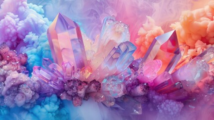 Precious stone glistens, great crystal in art. Gemstone shines, stone background is magnificent.