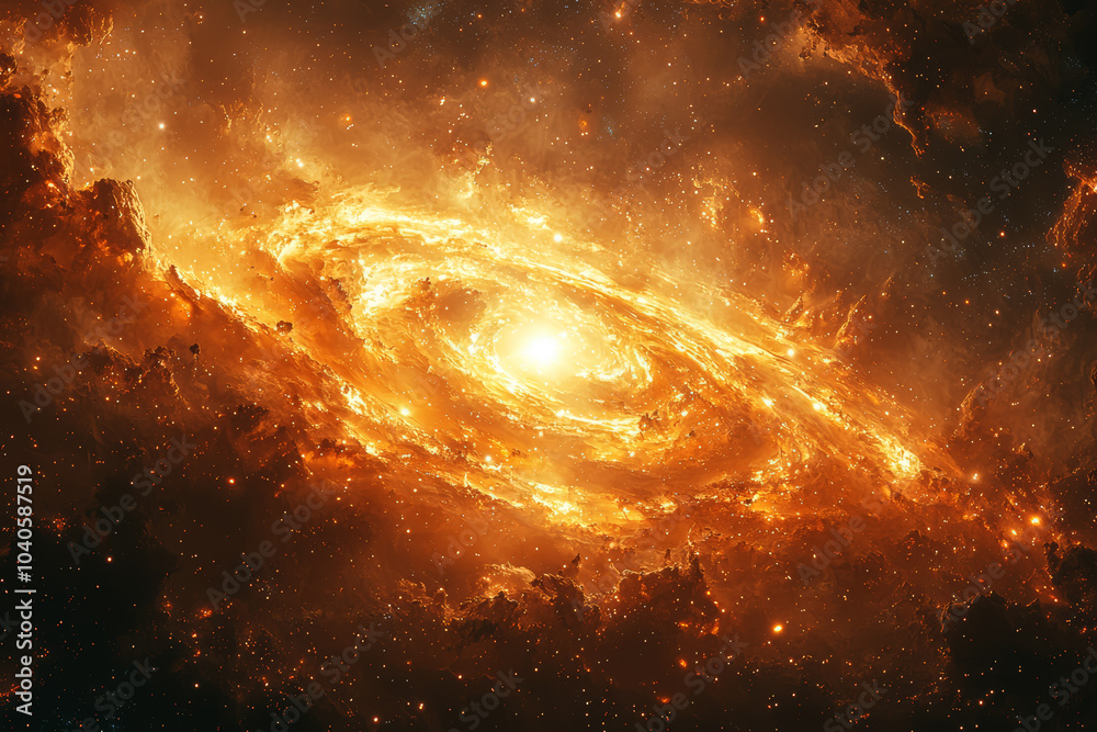 Canvas Prints a star exploding into a galaxy, representing the birth of an entire universe from one single event. 