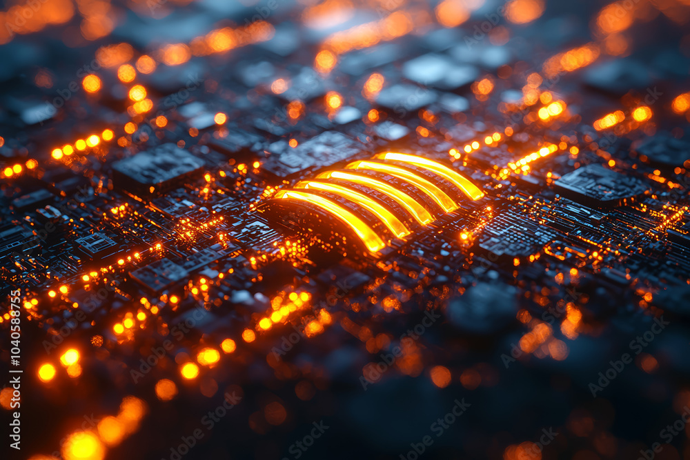 Poster a secure vpn connection protecting data while browsing the internet, illustrating the importance of 