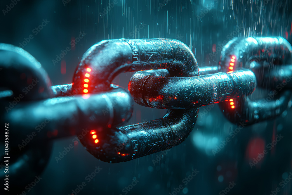 Aufkleber a secure blockchain transaction, illustrating the use of cryptography to ensure safe digital transac
