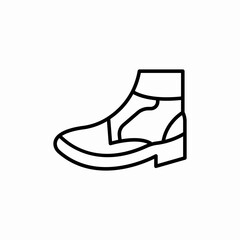 walking boots icon sign vector