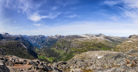blick vom dalsnibba in norwegen