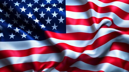 Fototapeta premium American Flag Wave