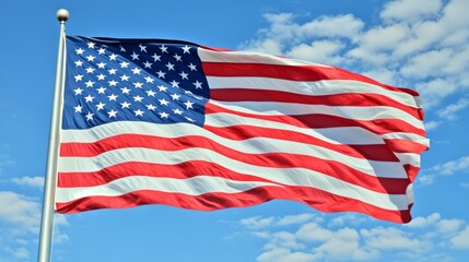 American Flag Waving