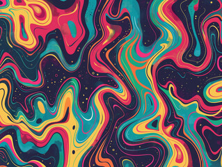 Abstract bright background psychedelic waves