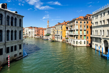 Grand Canal at day in Venice city in italy.