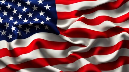 Fototapeta premium American Flag Waves