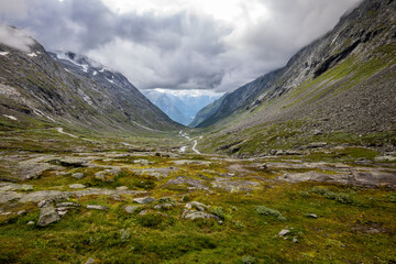 Blick in ein tal in norwegen