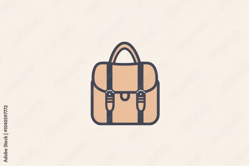 Aufkleber this clean and stylish backpack icon captures the essence of adventure and exploration through its m
