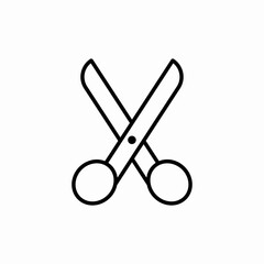 cut scissor icon sign vector