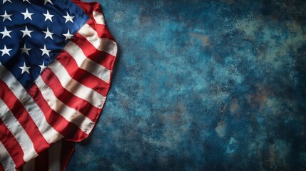Obraz premium American Flag on Textured Background