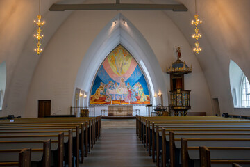 Kirche von Dale innen - norwegen