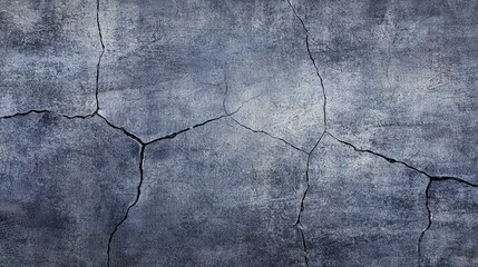 Obraz premium A close-up view of a cracked concrete surface highlighting texture and aging in an urban environment during daylight
