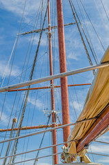 Obraz premium Detail of ship masts