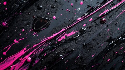 Vibrant Pink Paint Drips