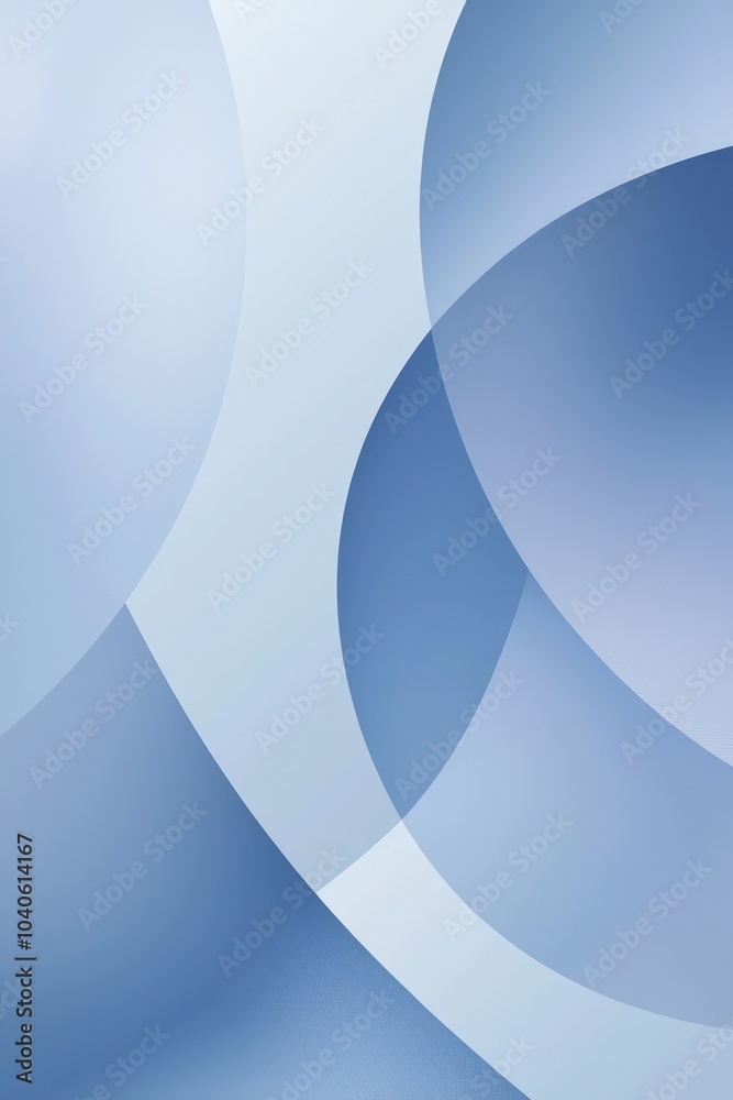 Wall mural minimalistic abstract design with clean geometric forms and a smooth gradient
