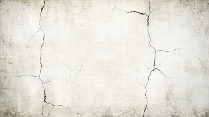 Cracked concrete wall background showing wear and tear from time in an abandoned building with a distressed aesthetic