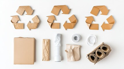 Recycling Symbols for Cardboard Packaging Awareness Generative AI