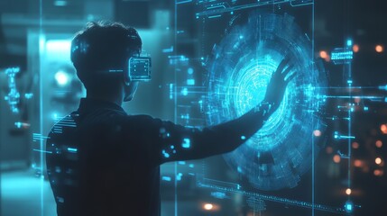 Futuristic Technology Interaction