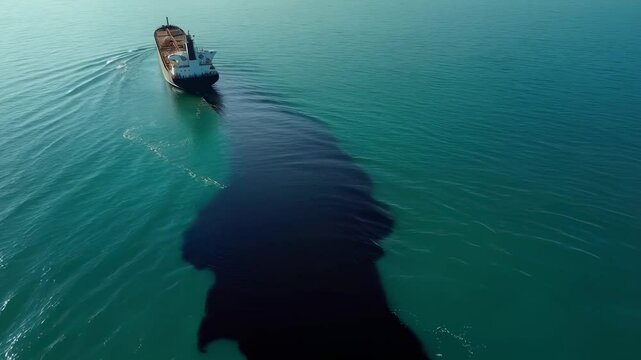 Tanker oil spill, Ocean pollution, Environmental damage