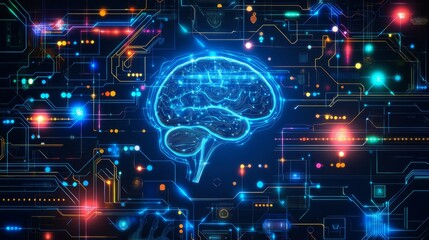 Digital Brain Concept