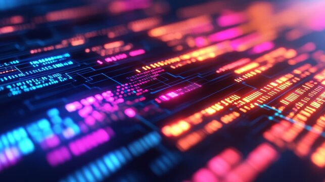 Holographic debugging assistant, glowing algorithm layers, advanced developer environment