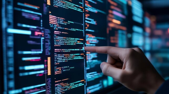 Interactive algorithm editor, augmented reality screens, digital code environment