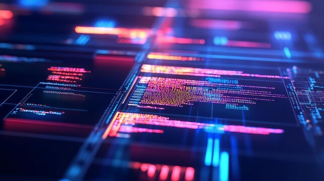 Interactive algorithm editor, augmented reality screens, digital code environment