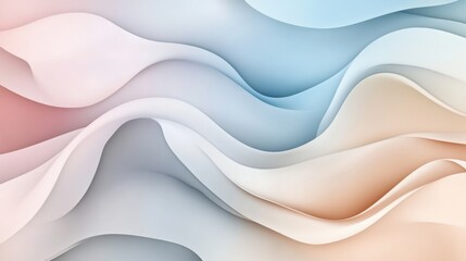 Abstract blue and white waves design