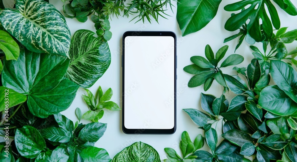 Poster the 3d realistic high quality smartphone mockup with isolated background is part of our collection o