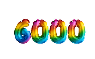 Number 6000 Balloons - Number of followers and views.
