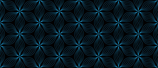 Abstract seamless vector background. Colorful, geometric, floral, seamless pattern.