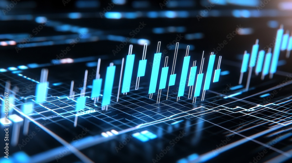 Aufkleber Graphic concept with digital binary code matrix