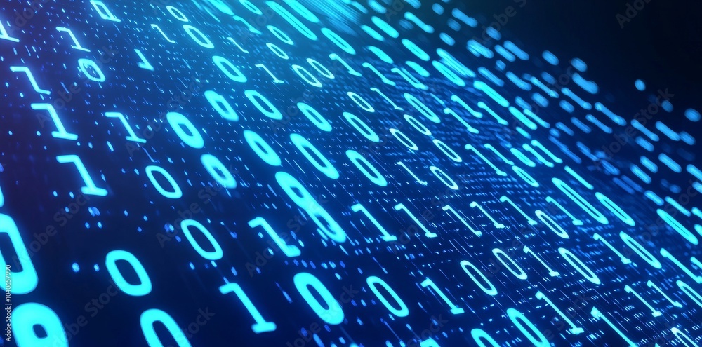 Poster an illustration of big data sorting based on information analytics algorithms, machine learning, and