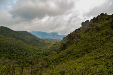 Rocks, mountains, peaks and all things natural in a state park near the city of Ouro Preto in the state of Minas Gerais, Brazil