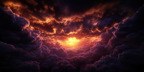 Dramatic stormy sky background, Stormy sky background with dramatic clouds