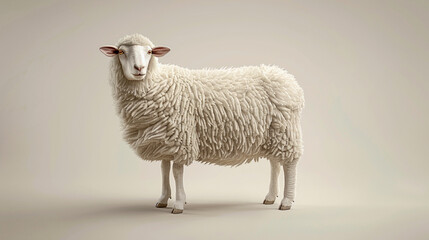 Fototapeta premium Simple sheep illustration for Eid ul Adha. 