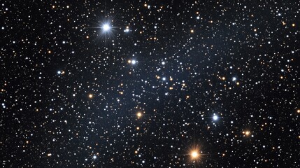 Large clipping of a starry sky in 3D cartoon rendering