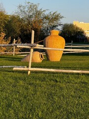 fence on the grass