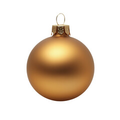 golden christmas ball isolated